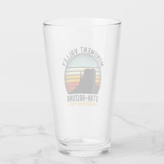 Monument Valley Old Scenic Utah Glas (Achterkant)