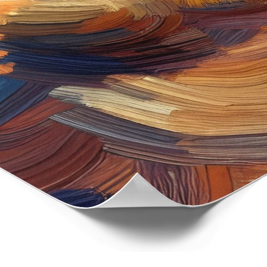 Monument Valley olieverfschilderij Poster (Hoek)