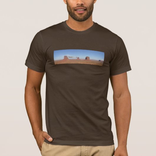 Monument Valley Panorama Tshirt (Voorkant)