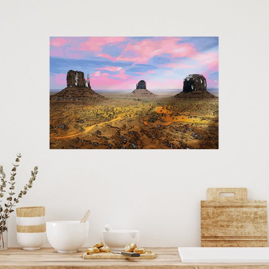 Monument Valley Poster (Keuken)
