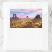 Monument Valley Rechthoekige Sticker (Tas)