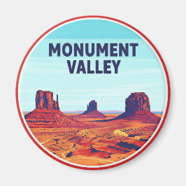 Monument Valley Reis Navajo Nation Weg Magneet