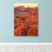 Monument valley schilderachtig, Arizona Canvas Afdruk (Insitu (Houten vloer))