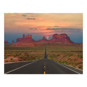 Monument Valley Schilderachtig Highway, Arizona US Foto Afdruk