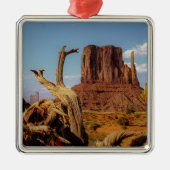 Monument Valley Southwest Kerstmis Metalen Ornament (Voorkant)
