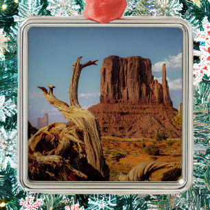 Monument Valley Southwest Kerstmis Metalen Ornament