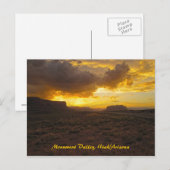 Monument Valley Sunset Briefkaart (Voorkant / Achterkant)