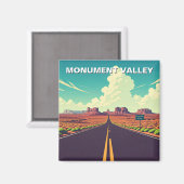 Monument Valley Travel Navajo Nation Pastel Magneet (Voorkant / Achterkant)