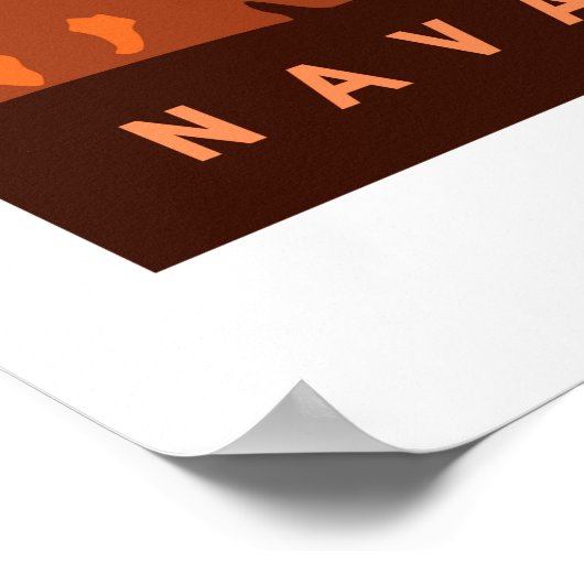 Monument Valley Travel Poster Print (Hoek)