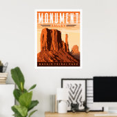 Monument Valley Travel Poster Wall Art print (Thuiskantoor)