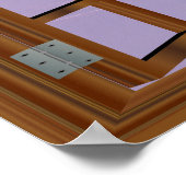 Monument Valley USA Faux Window Uitzicht Winter Poster (Hoek)