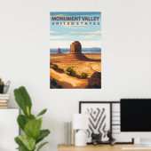 Monument Valley USA Travel Iconic Mitten Buttes Poster (Thuiskantoor)