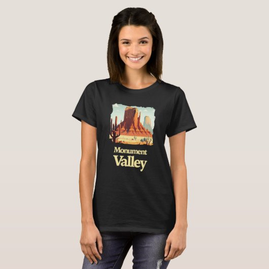 Monument Valley Utah 1 T-shirt (Voorkant volledig)