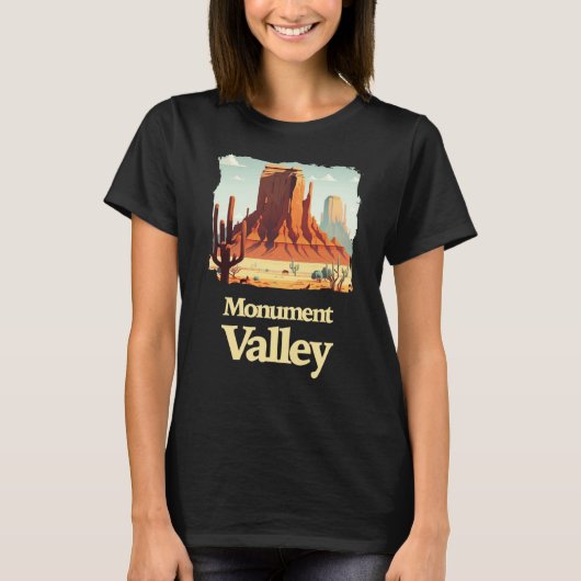 Monument Valley Utah 1 T-shirt (Voorkant)