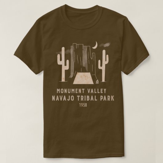 Monument Valley Utah Arizona Backpacken Camping H T-shirt (Design voorkant)