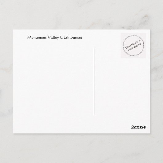 monument valley utah briefkaart (Achterkant)