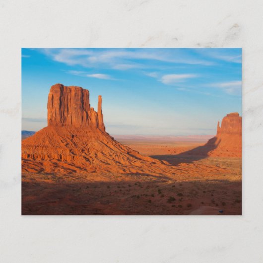 Monument Valley Utah desert mittens in panoramic Briefkaart (Voorkant)