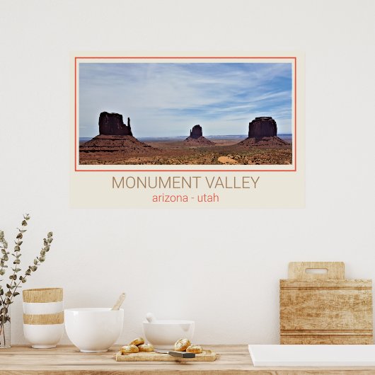 Monument Valley - Utah en Arizona Poster (Keuken)
