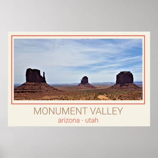 Monument Valley - Utah en Arizona Poster (Voorkant)