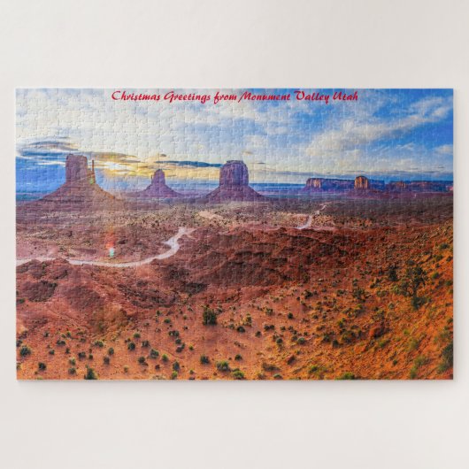 Monument Valley Utah. kerstcadeautjes Legpuzzel (Horizontaal)