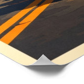 Monument Valley Utah - Oude Reisposter Poster (Hoek)