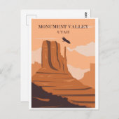  Monument Valley Utah Travel Briefkaart (Voorkant / Achterkant)