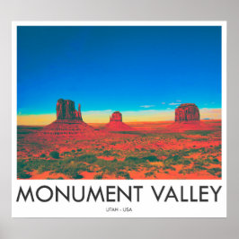 Monument Valley, Utah, Verenigde Staten Poster
