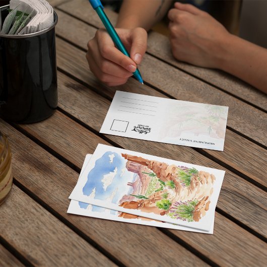 Monument Valley Utah Waterverf Kaart