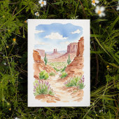 Monument Valley Utah Waterverf Kaart