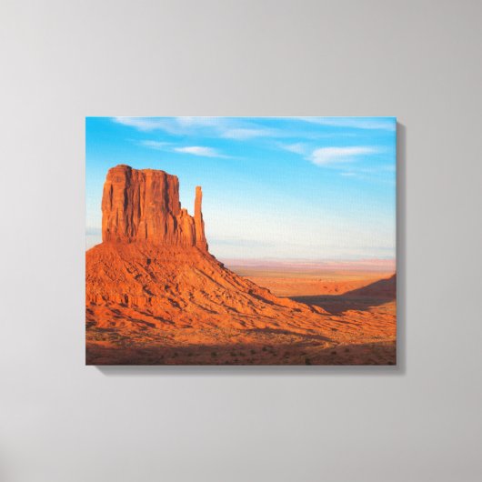 Monument Valley Utah woestijn handschoenen in pano Canvas Afdruk (Voorkant)