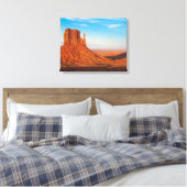Monument Valley Utah woestijn handschoenen in pano Canvas Afdruk (Insitu (Slaapkamer))