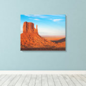 Monument Valley Utah woestijn handschoenen in pano Canvas Afdruk (Insitu (Houten vloer))