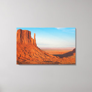 Monument Valley Utah-woestijnmittens in panoramiek Canvas Afdruk