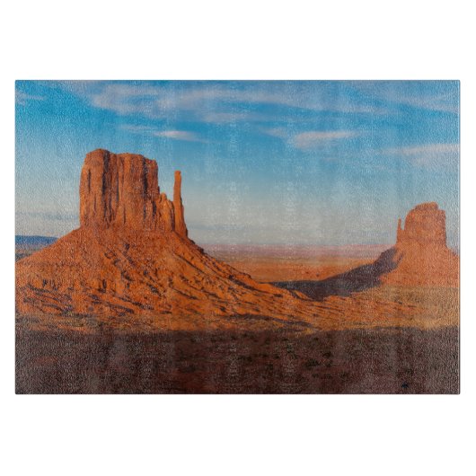 Monument Valley Utah-woestijnmittens in panoramiek Snijplank (Voorkant)