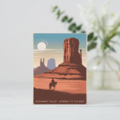 Monument Valley Vintage Briefkaart (Staand voorkant)