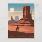 Monument Valley Vintage Briefkaart (Voorkant)