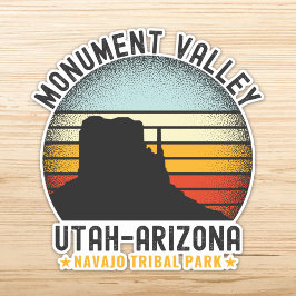 Monument Valley Vintage Landscape Utah  Sticker