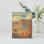 Monument Valley, Vintage van Arizona Briefkaart (Staand voorkant)