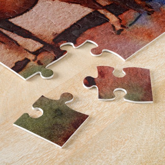 Monument Valley - Waterverf Legpuzzel (Zijkant)