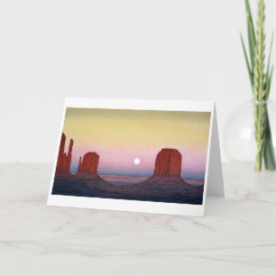 Monument Valley, Yoshida, Woodcut Kaart