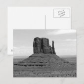 Monument Valley (zwart-wit) Briefkaart (Voorkant / Achterkant)