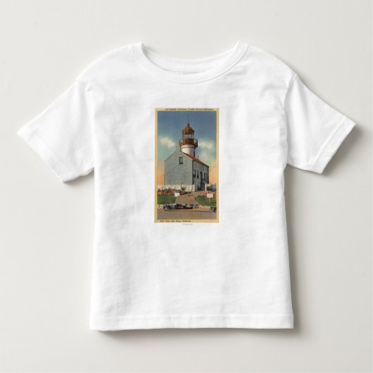Monument van Cabrillo Nat'l, vuurtoren van Point L Kinder Shirts (Voorkant)