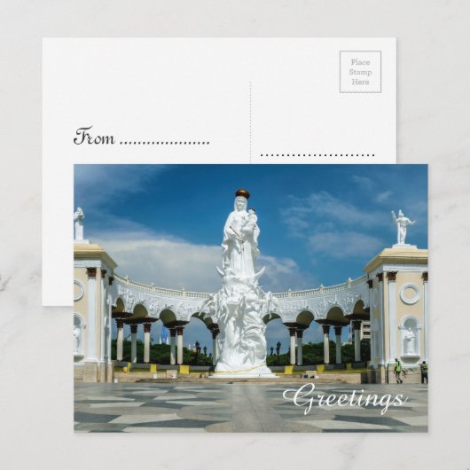 Monument van de Maagd van Maracaibo Venezuela Briefkaart (Voorkant / Achterkant)