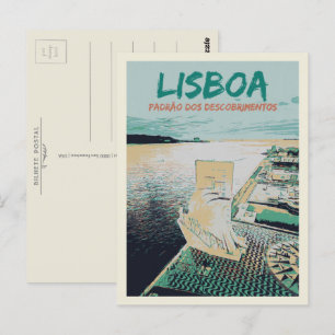 Monument van de ontdekkingen in Belem, Lissabon Briefkaart