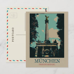 Monument van de Vrede, München, Duitsland Briefkaart