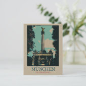 Monument van de Vrede, München, Duitsland Briefkaart (Staand voorkant)