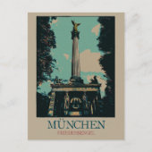 Monument van de Vrede, München, Duitsland Briefkaart (Voorkant)