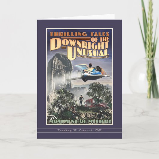 Monument van het Wenskaart van de Geheimzinnigheid Kaart (Voorkant)