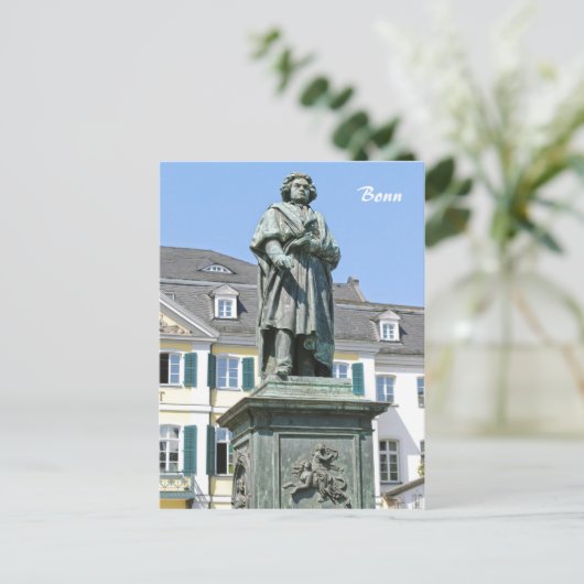 Monument van Ludwig van Beethoven in Bonn Briefkaart (Staand voorkant)