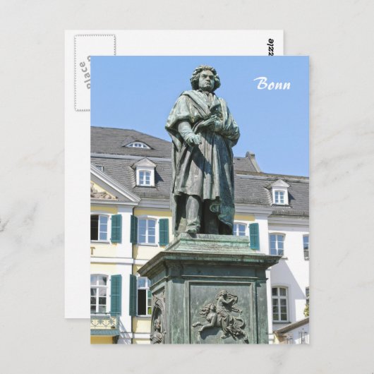 Monument van Ludwig van Beethoven in Bonn Briefkaart (Voorkant / Achterkant)